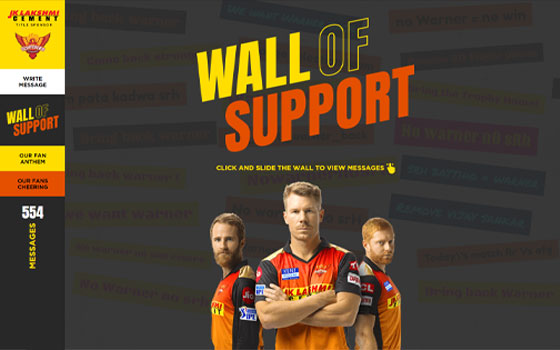 <span>Website</span> Wall Of Support